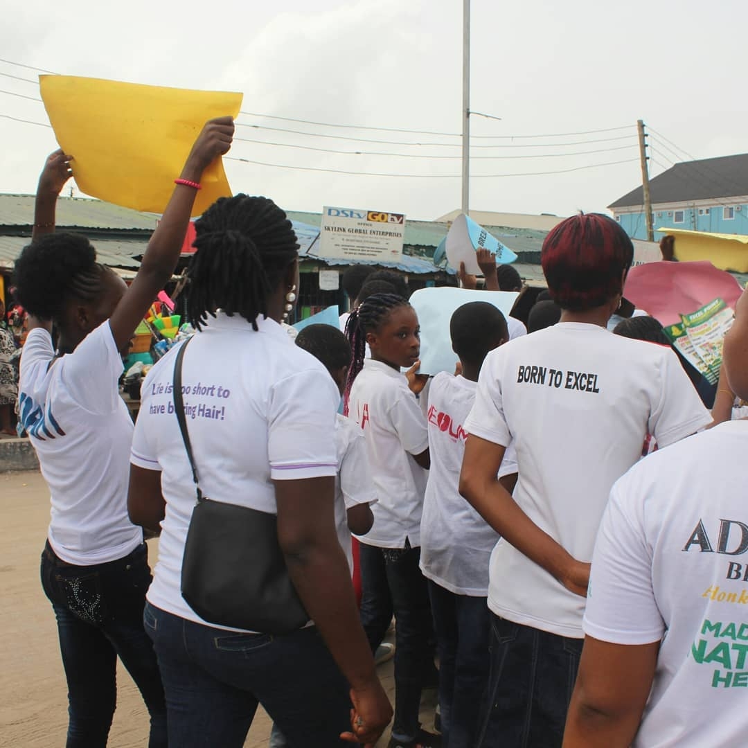 OLIC programme participants during a community activity